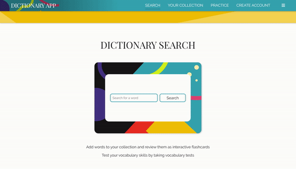 Dictionary Application