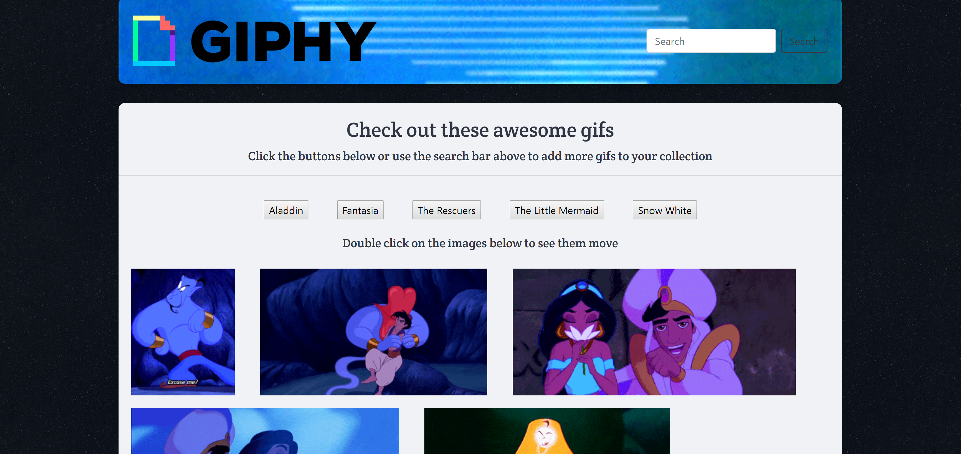 GifTastic Application