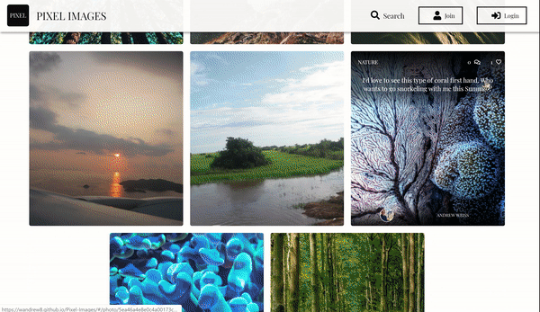 Pixel Images Application