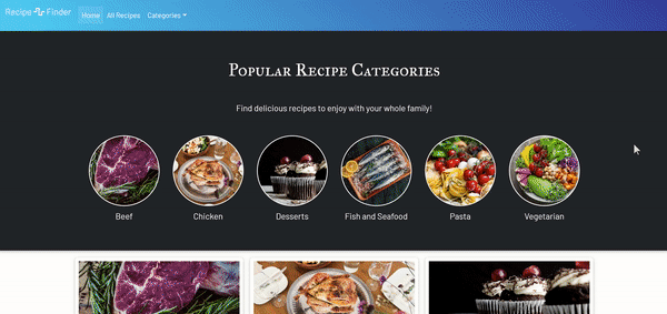 Recipe Finder Application